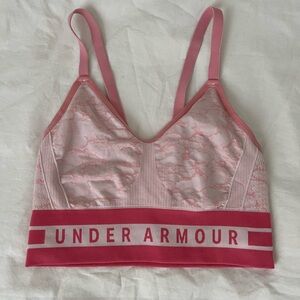 Under Armour Women's Pink and Red Sports Bra
